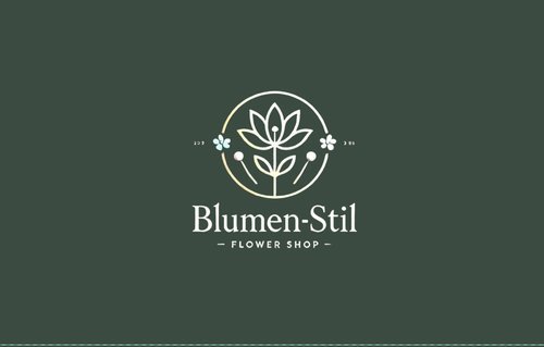 Blumen-Stil Flower Shop Logo